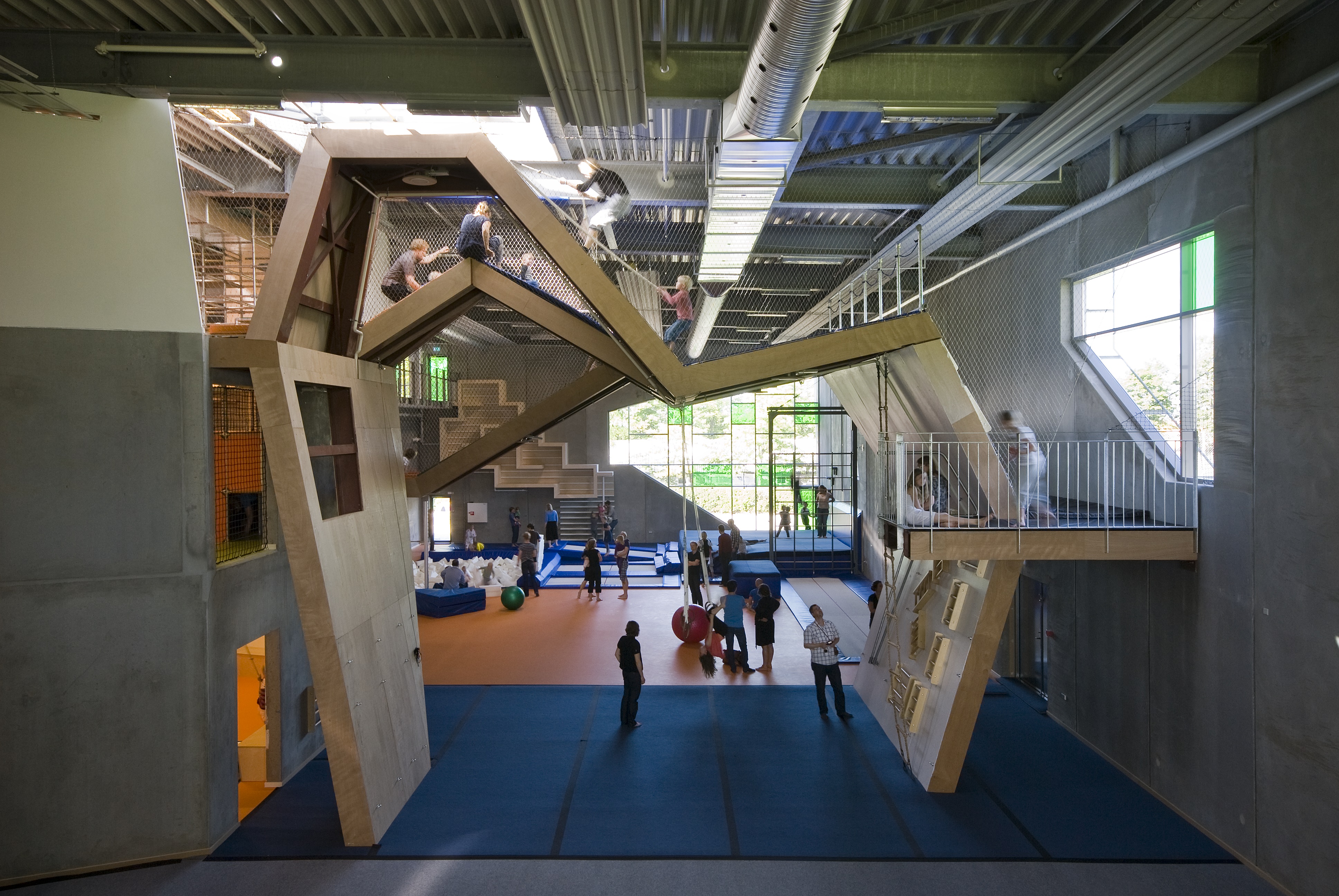 Photo of Aarhus Gymnastics & Motor Skills Hall by C.F. Møller Architects. Photo credit: Julian Weyer.