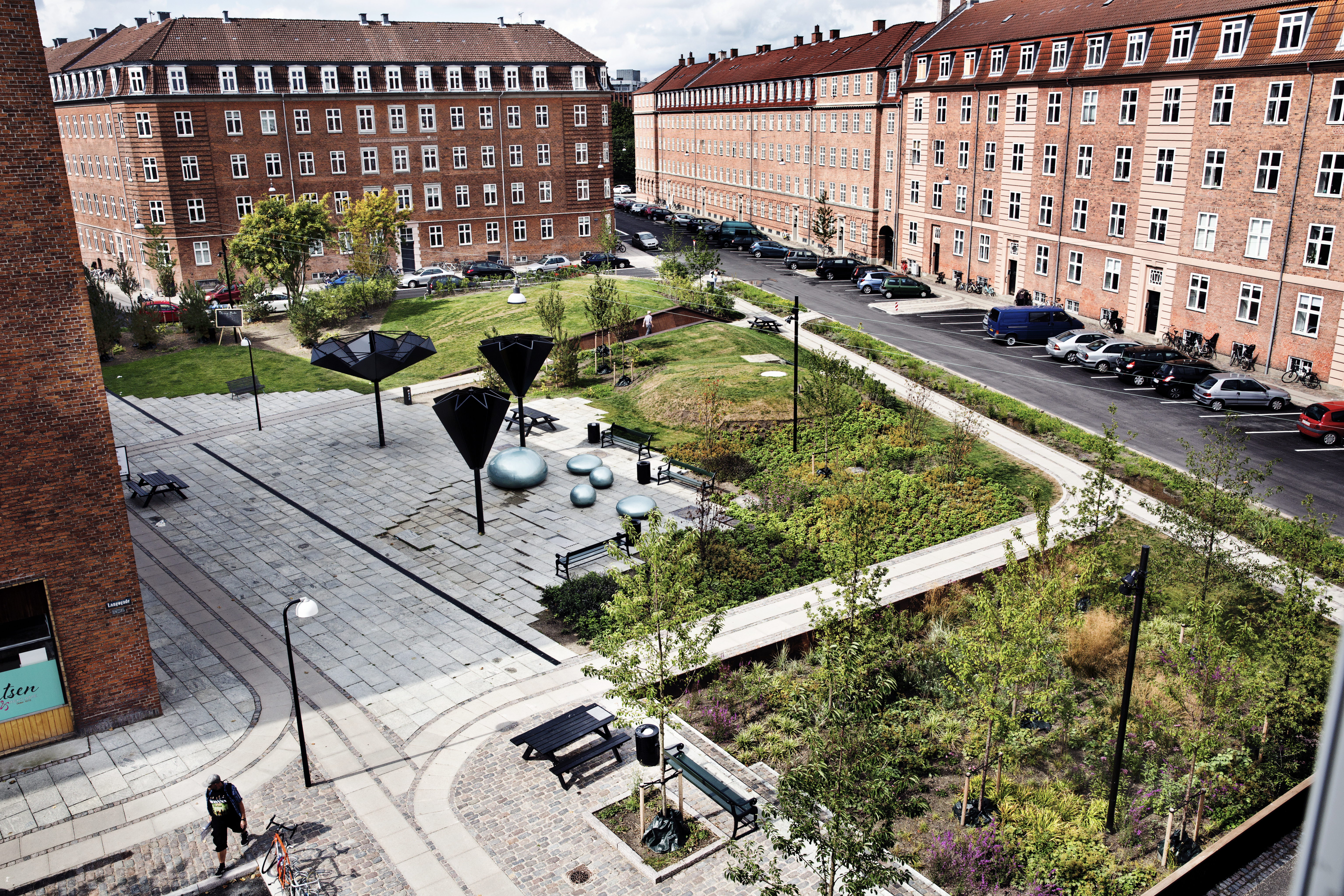 Photo of Taasinge Square by GHB Landscape Architects. Photo credit: Steven Achiam