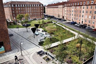 Photo of Taasinge Square by GHB Landscape Architects. Photo credit: Steven Achiam