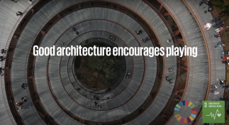 Video of architecture and playing.