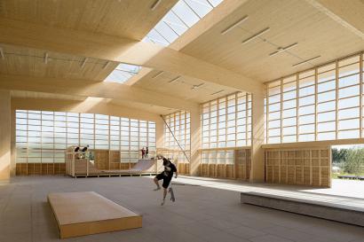 Photo of Gymnasium for street sports by Vandkunsten Architects. Photo credit: Mads Frederik.